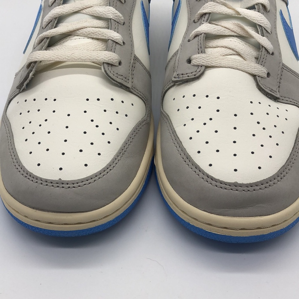 USED Nike Dunk Low Athletic Department Light Grey/Blue/Yellow FN7488-133 No Box - Picture 6 of 9
